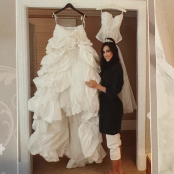 Pnina Tornai bridal gown corset and skirt wedding dress - Picture 11 of 16